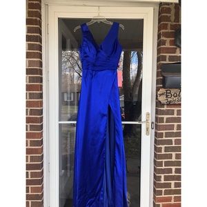 Royal blue prom dress